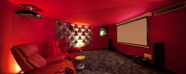 private villa room, cinema