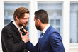 © be free - Businessmen fight in suit. Investment risk concept