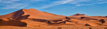 Panoramic Of Sossus Dunes, Namibia