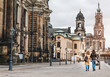 © EdNurg - Two women walking together in Dresden, Germany. Travel with friends concept