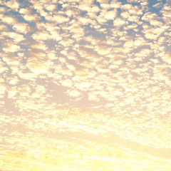 Wall Mural - orange sunset sky - cloudy sky abstract background.