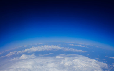 Wall Mural - Earth - Blue sky and clouds - view from space