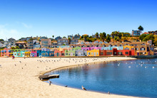 Colorful Residential Neighborhood In Capitola, California