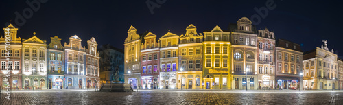 Plakat Panorama starego miasta w Poznaniu