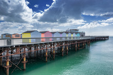 Hastings Pier In Sussex On The South Coast Of England