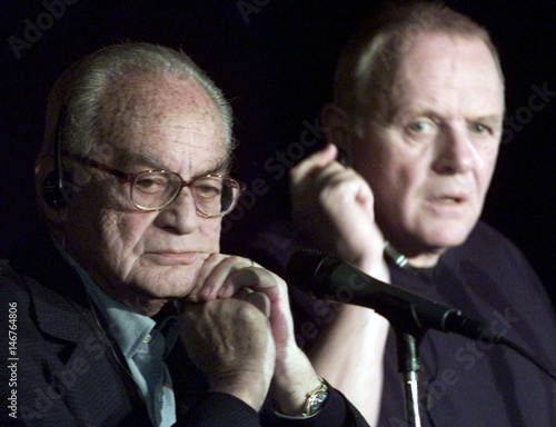 Director De Laurentis And Actor Hopkins At Press Conference For