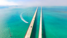 Seven Miles Bridge. Florida Keys. Aerial Photo