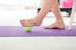© Africa Studio - Feet of man doing exercises with stress ball in clinic