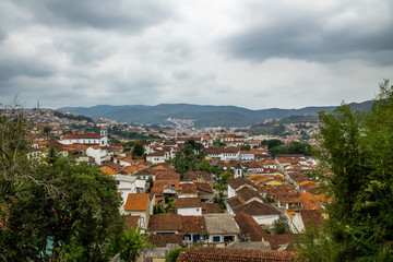 Sticker - Aerial view of Mariana City - Minas Gerais, Brazil