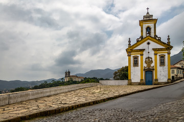 Canvas Print - Merces de Cima Church (Nossa Senhora das Merces e Misericordia) - Ouro Preto, Minas Gerais, Brazil