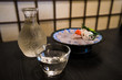 日本酒とふぐ刺し/Sake with Blowfish sashimi