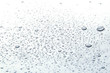 Close up Drop water on white floor