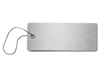 Canvas Print - Blank metal dog tag isolated 3d illustration