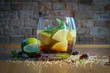 Mojito in a glass - cold drink citrus