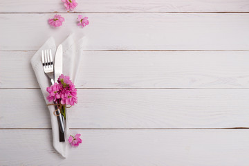Wall Mural - Spring or summer table setting