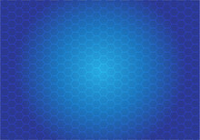 Abstract Hexagon Mesh Pattern On Blue Light Design Modern Background Texture Vector Illustration.