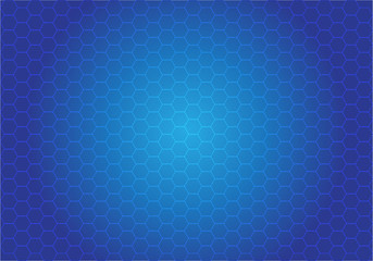 Abstract hexagon mesh pattern on blue light design modern background texture vector illustration.