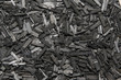 Vintage lead type pile closeup