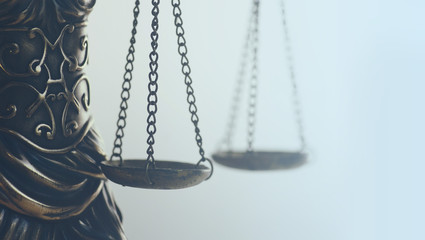 Legal law concept image, scales of justice