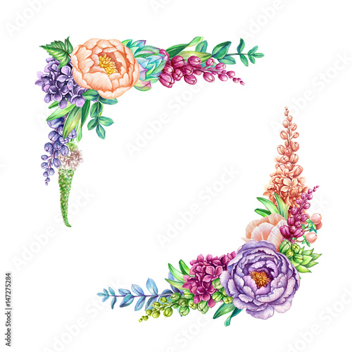 picture Flower Blank Background Invitation Card Design https stock adobe com images watercolor illustration floral background wild flowers bouquet invitation blank card template corner design element isolated on white 147275284 start checkout 1 content id 147275284