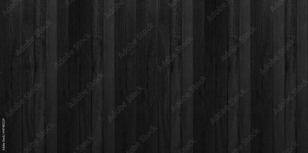 Black wood, Dark background texture. Blank for design - obrazy, fototapety, plakaty 
