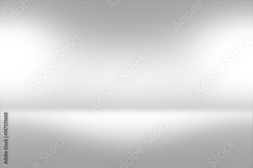 Fotografía Product Showscase Spotlight Background - Crisp and Clear Infinite Horizon White