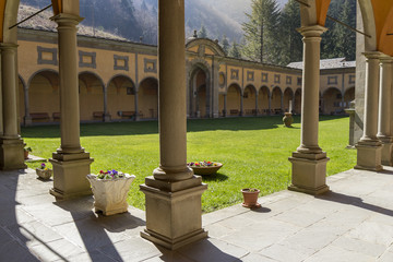 Wall Mural - ancient monastery of borgo di rio italy