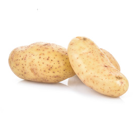 Wall Mural - Potatoes isolated on white