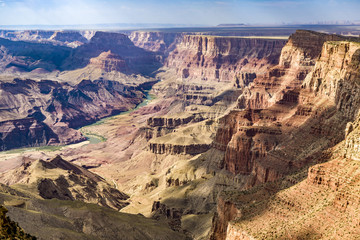 grand canyon view with river colorado