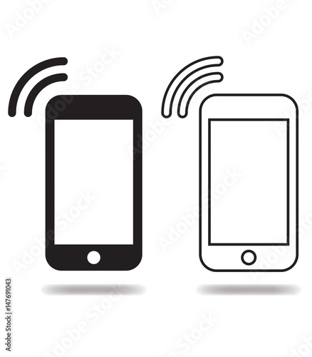 Icone Telephone Mobile Noir Stock Photo Adobe Stock Icone Telephone Mobile Noir Stock Photo Adobe Stock
