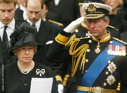 Britian S Queen Elizabeth Ii And Prince Charles Show Ther