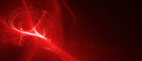 red glow energy wave.