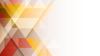 Wall Mural - abstract vector background with geometric triangular pattern.