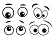 cartoon eyes vector symbol icon design.