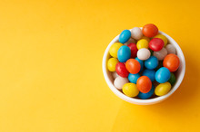 Candy Colored Balls In A Bowl