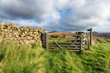 Wall Mural - Dramatic Sky over the Lake District