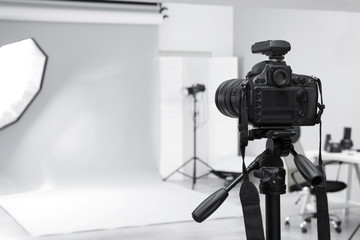 modern photo studio with professional equipment