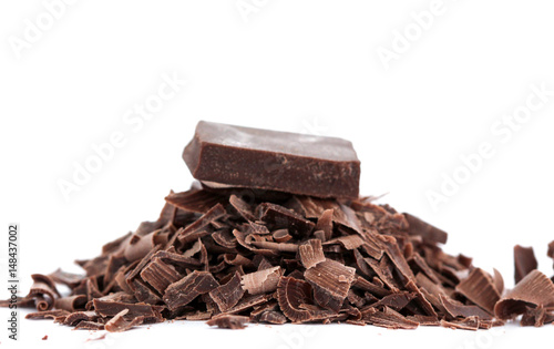 Zdjęcie XXL ciemne kawałki czekolady