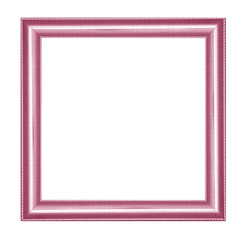 purple vintage picture and photo frame isolated on white background