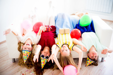 Wall Mural - Girls celebrating birthday