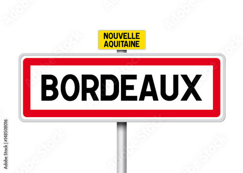 Panneau Ville Bordeaux Stock Vector Adobe Stock Panneau Ville Bordeaux Stock Vector Adobe Stock