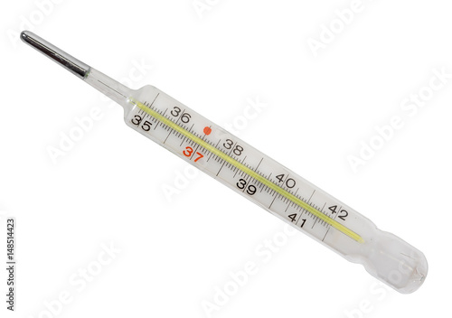 Schones Altes Quecksilber Thermometer Aus Glas Stock Foto Adobe Stock