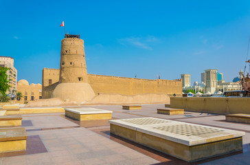 Wall Mural - Al Fahidi fort converted into the Dubai Museum, UAE