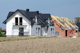 Fototapeta Miasto - Construction of the house