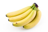 Bananas white background