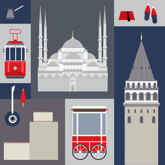 Wall Mural -  Istanbul, Turkey. Vector illustration