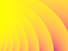 Optimistic Yellow And Orange Abstract Fractal Background With Curvy Stripes And Gradients