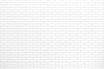 Poster - white brick wall texture for background usage as a backdrop design