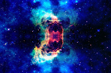 Aufkleber - Cosmic space and stars, color cosmic abstract background.