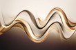 Amazing Gold Brown Waves Abstract Background